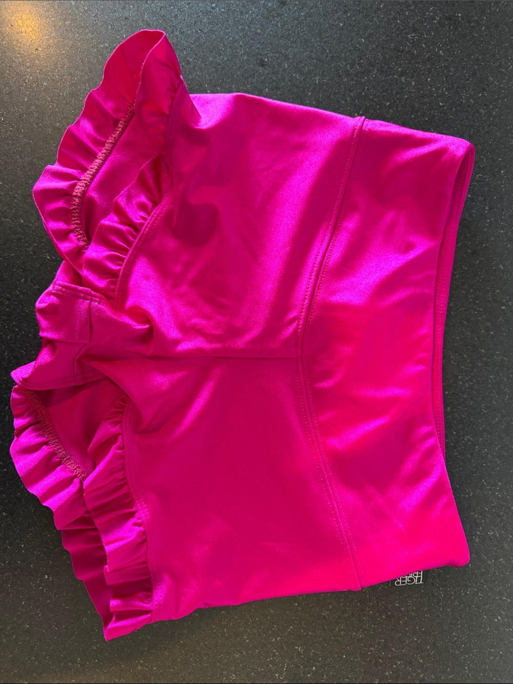 Tiger Friday Women’s Hot Pink Ruffle Waist Shorts